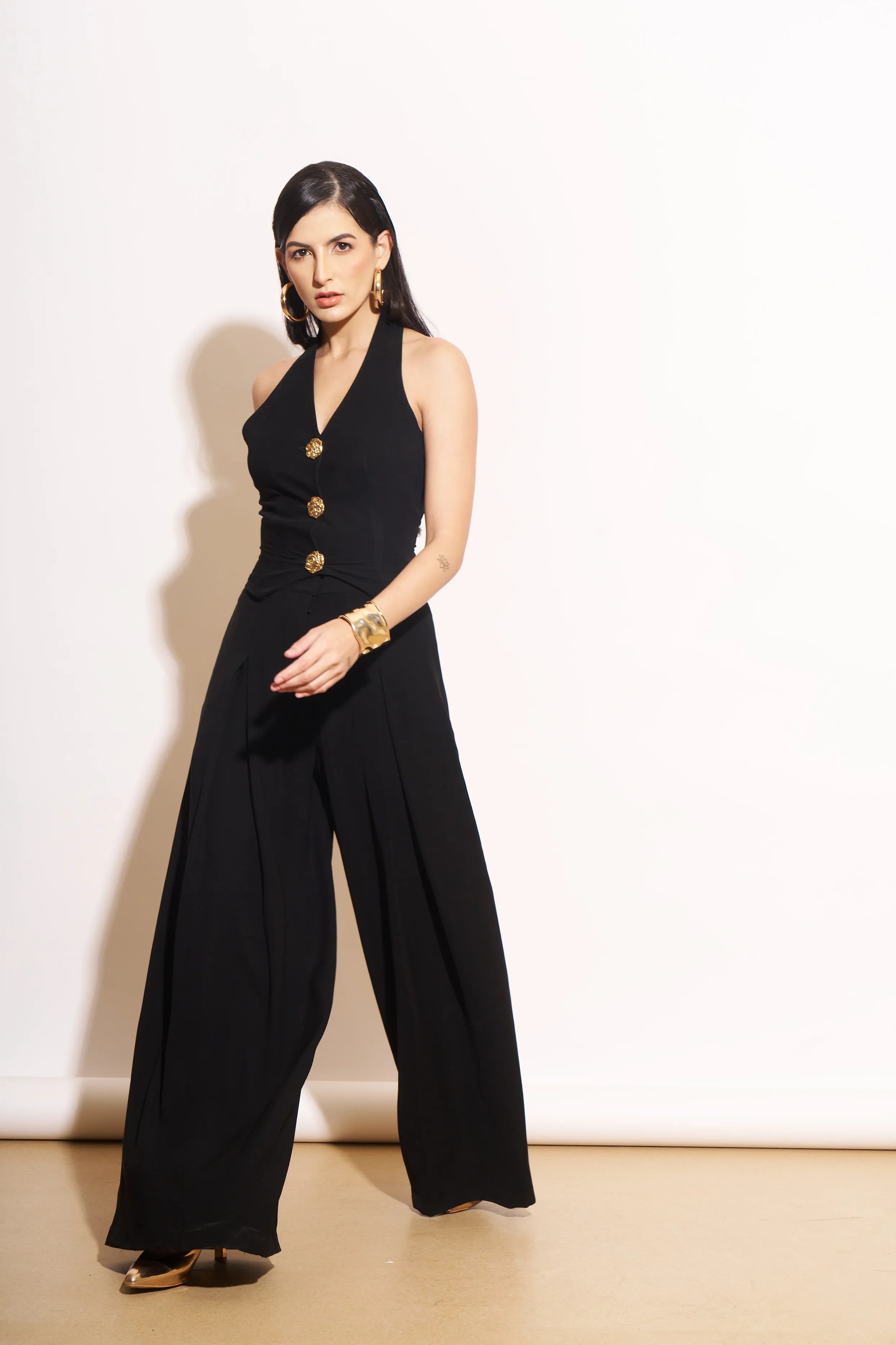 Midnight Halter Neck Waistcoat