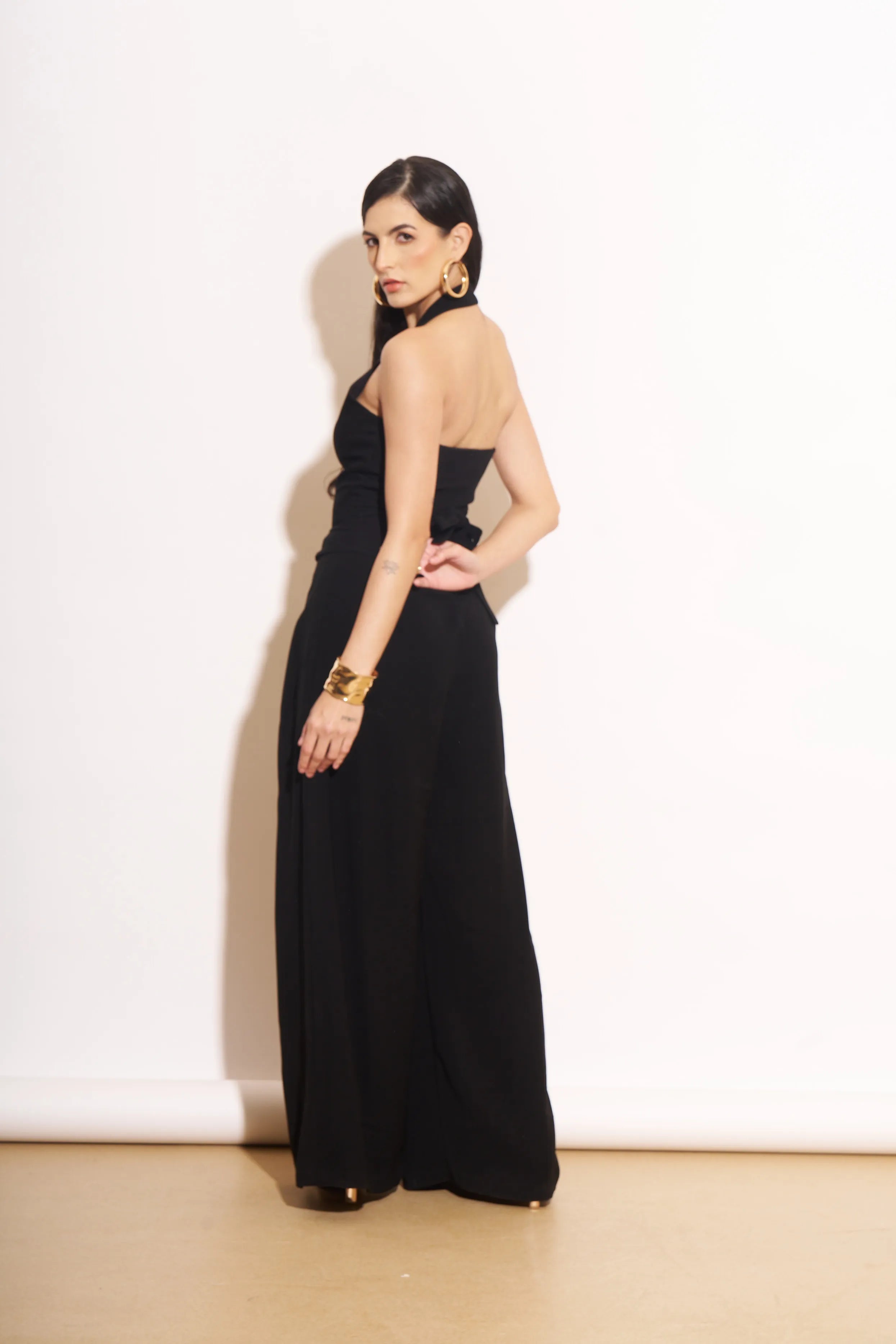 Midnight Box Pleat Pant