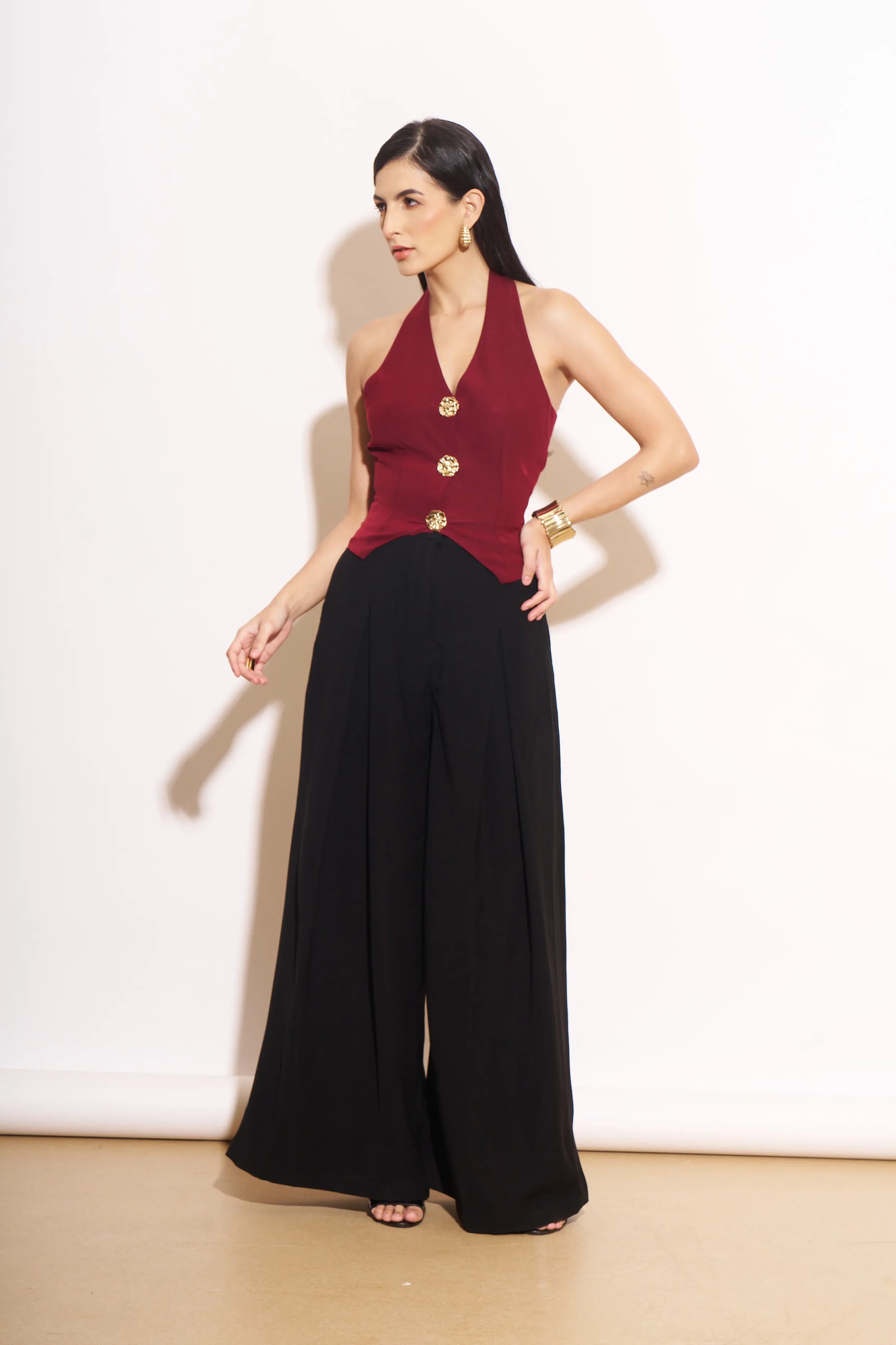 Midson Detailed Waistcoat & Pant Co-ord Set