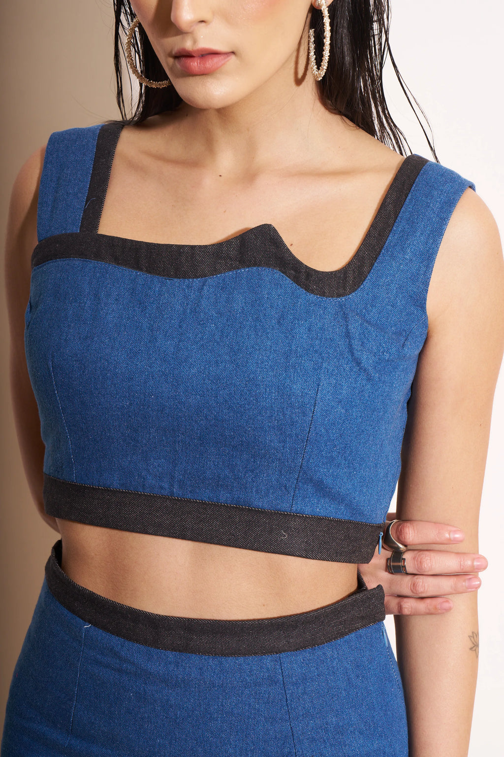 Mosaic Denim Co-ord Set