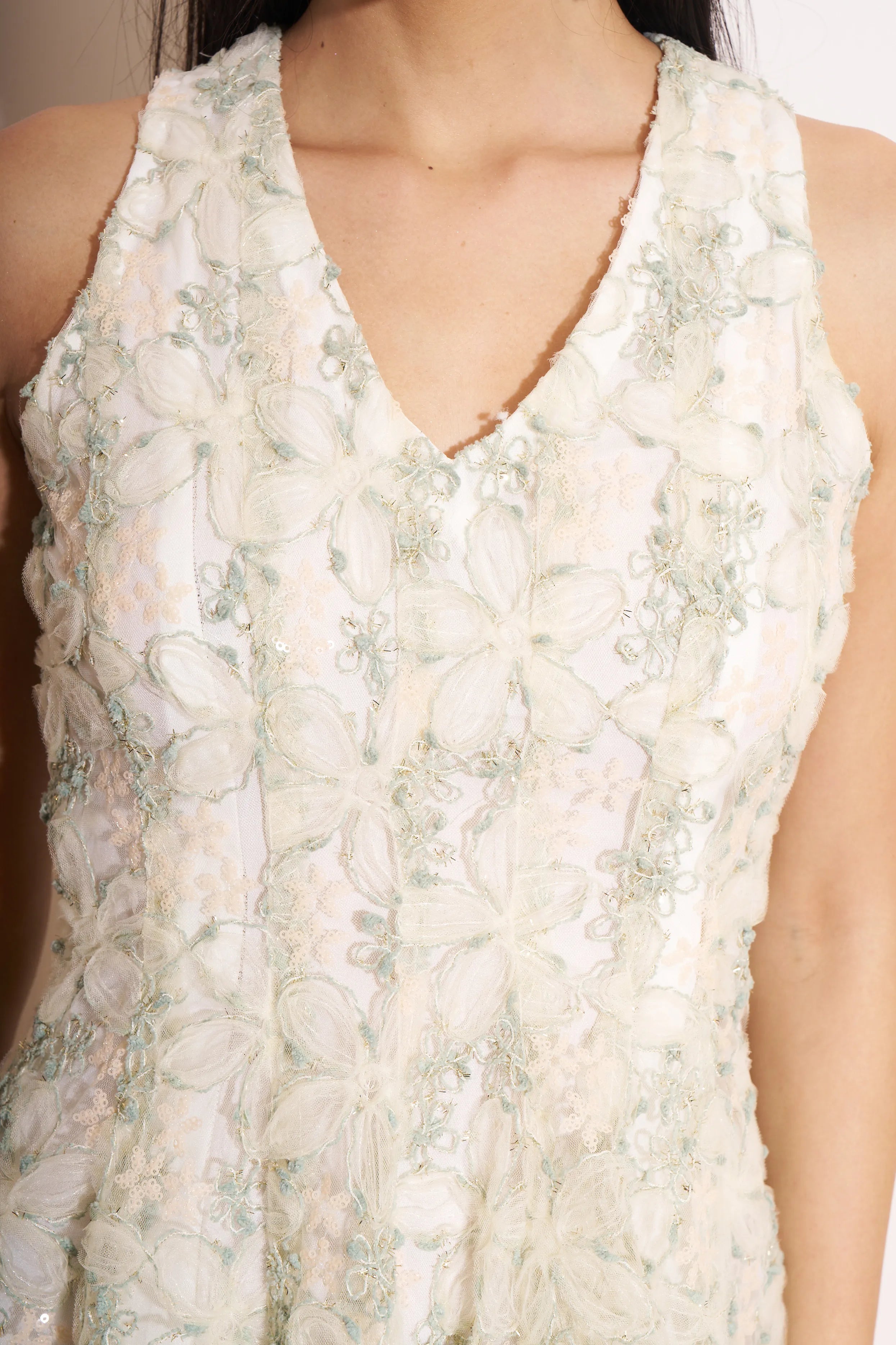 Petale Blossom Flared Mini Dress