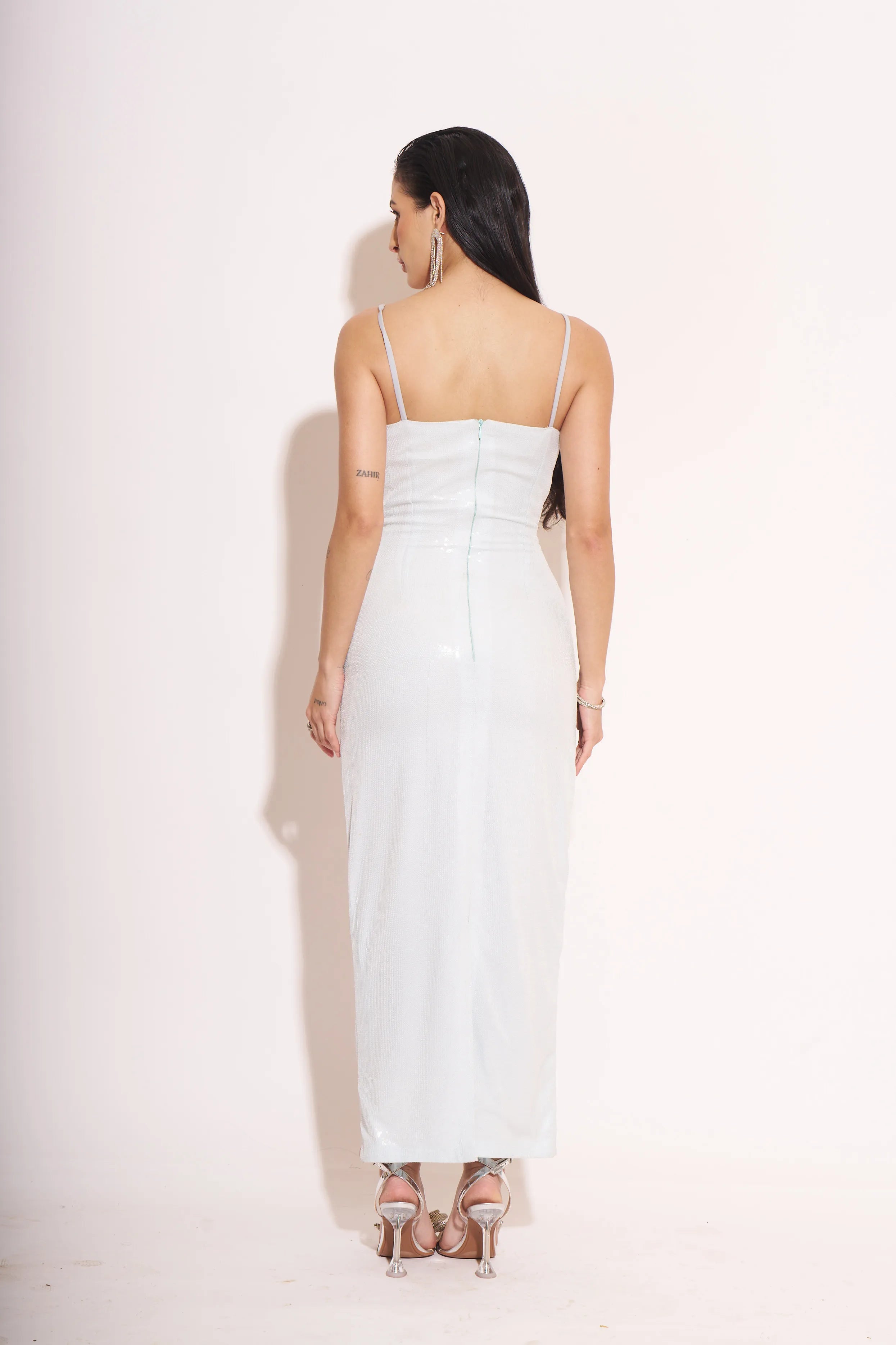 Lumière Sage Midi Dress