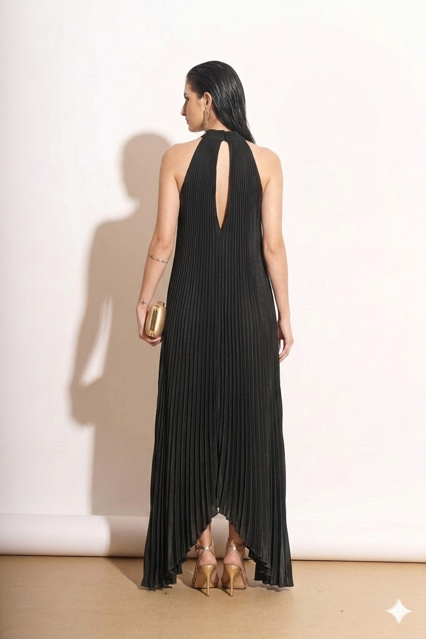 Twilight Pleated Maxi Dress