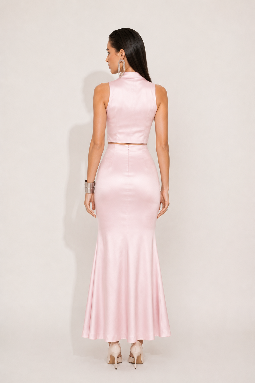 Elysian Satin Drape Co-ord Set