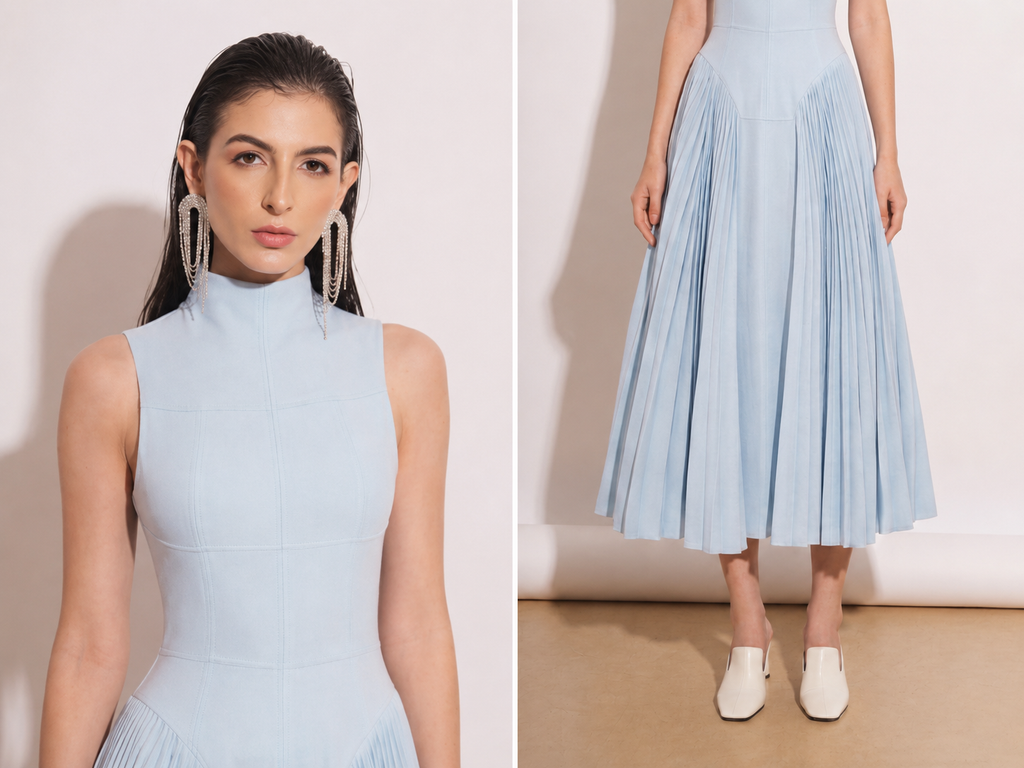 Elan Pleated Muse Dress