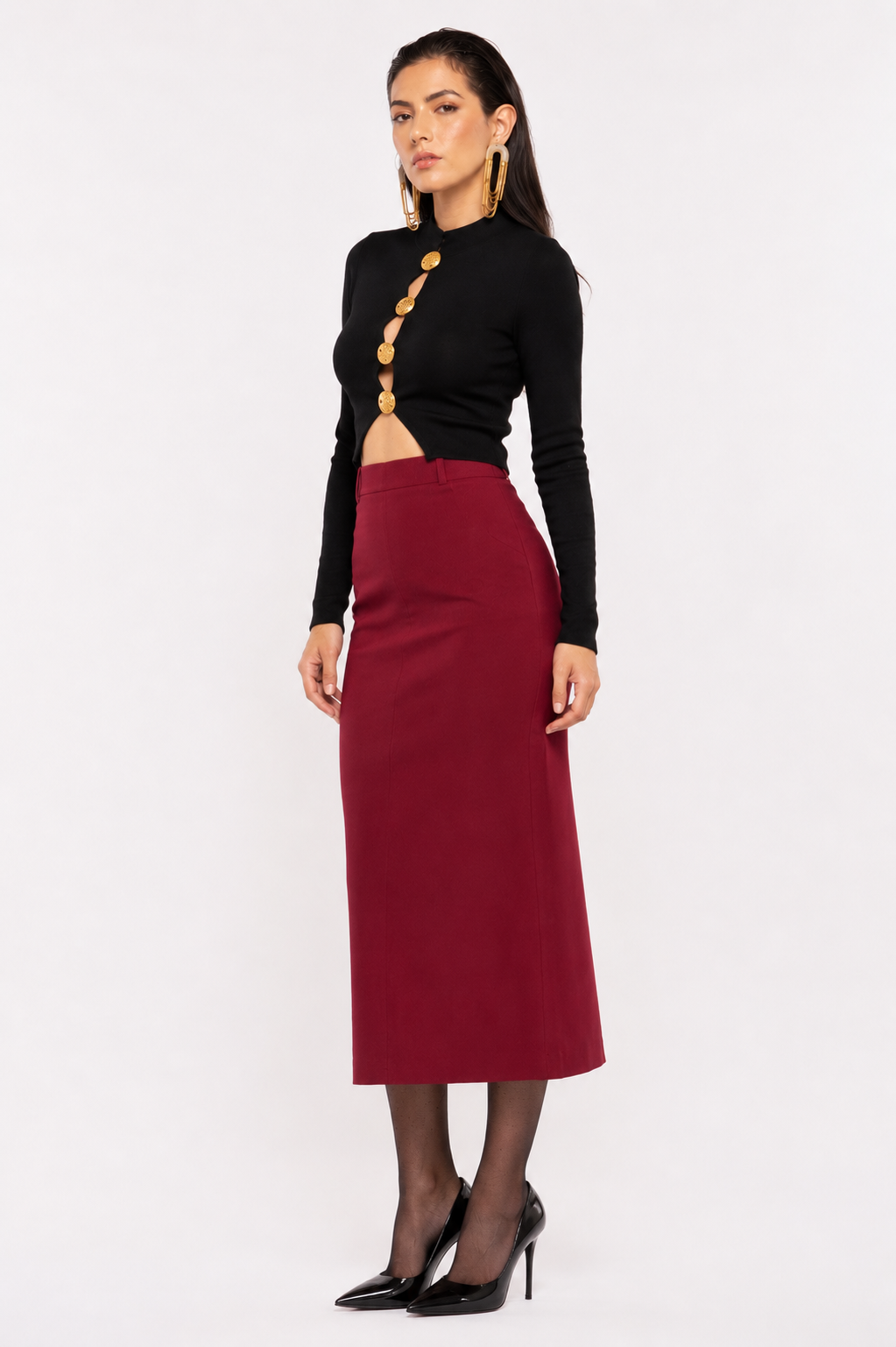 Rouge Solitaire Midi Skirt