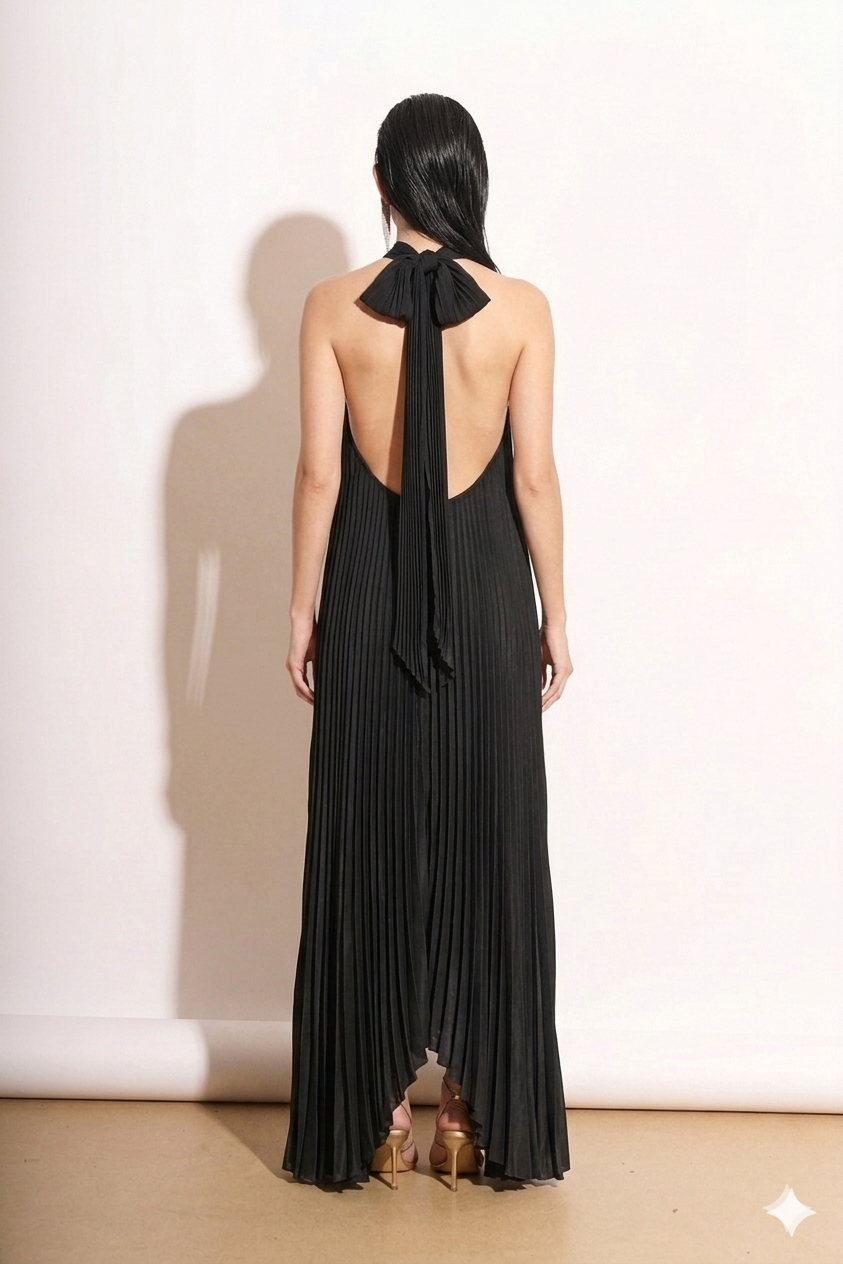 Twilight Pleated Maxi Dress