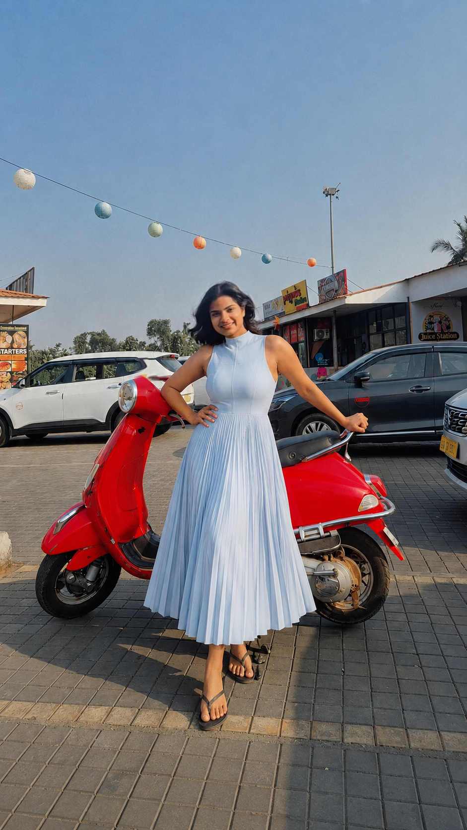 Elan Pleated Muse Dress