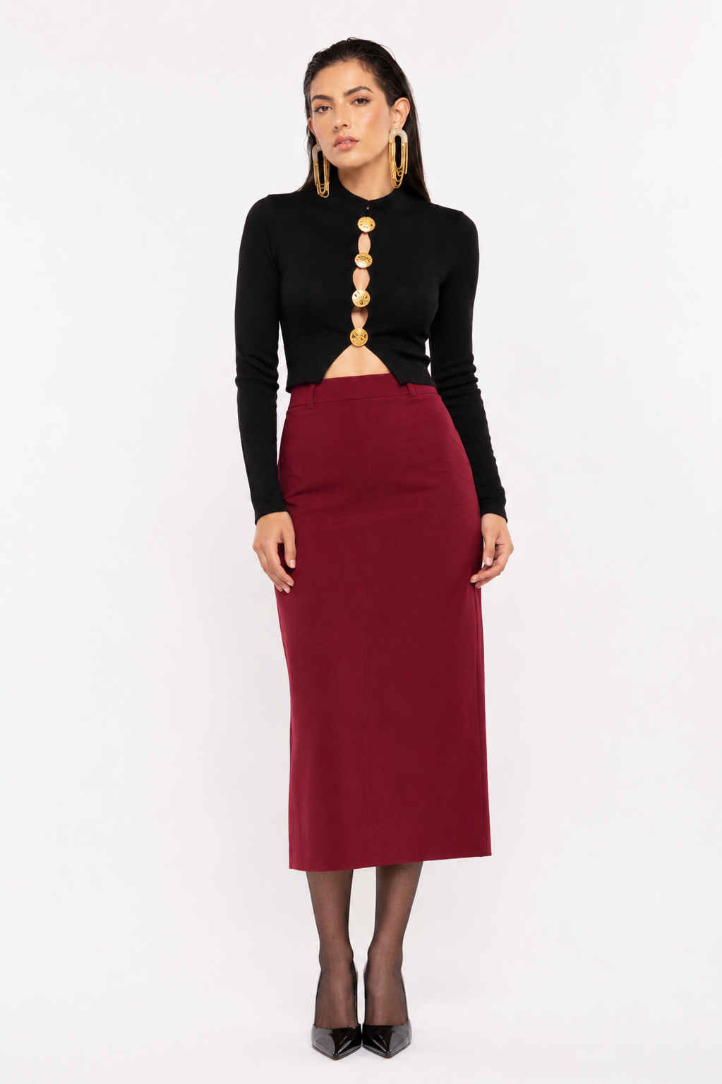 Rouge Solitaire Midi Skirt