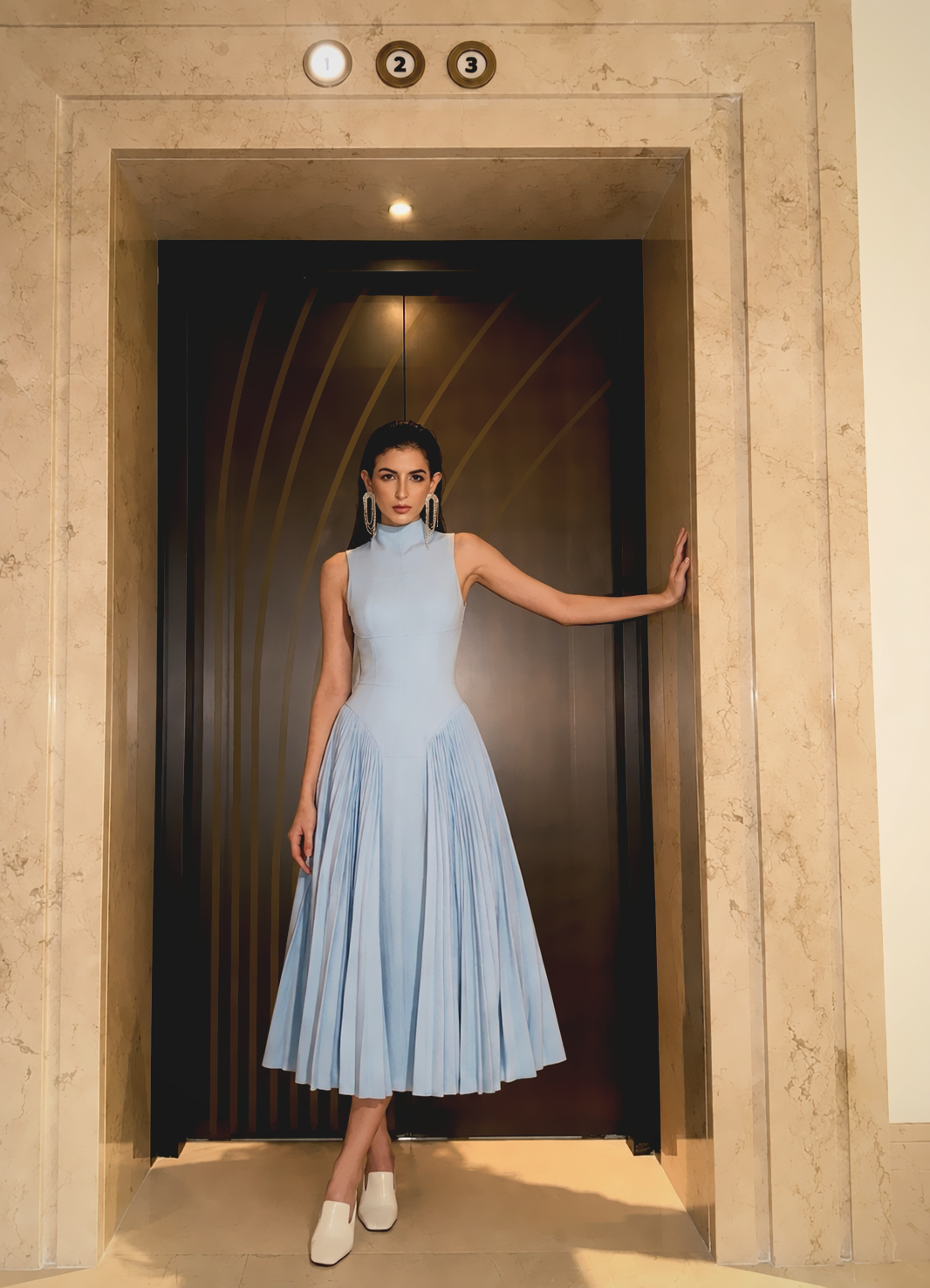 Elan Pleated Muse Dress