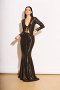 Gaeta Sequins Tie-up Co-ord Set